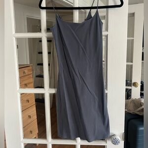 Blue ribbed Abercrombie body con dress